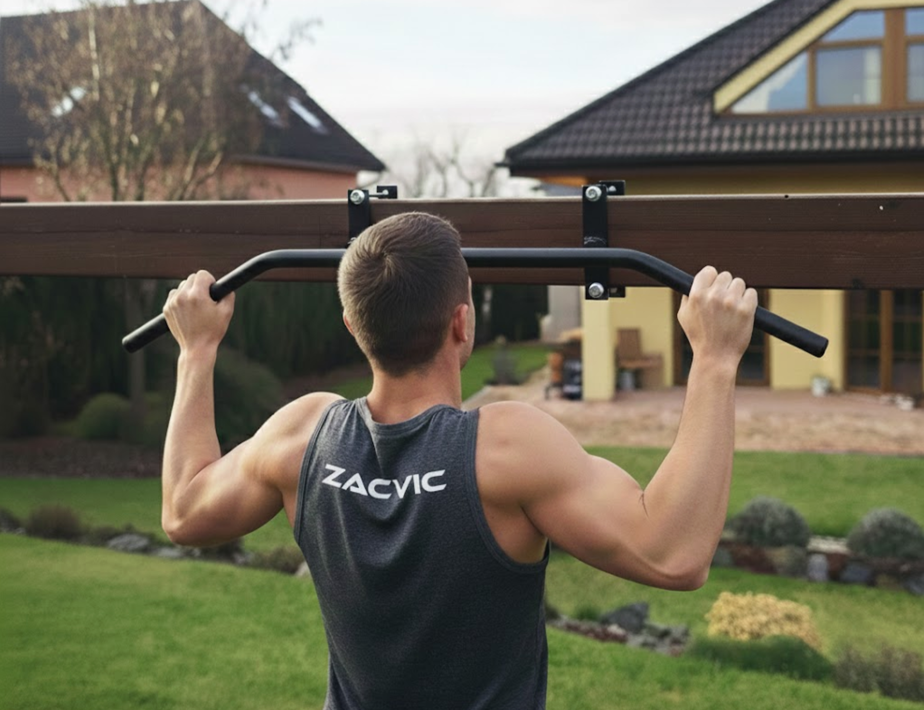 posilovaci hrazda na trám venkovní